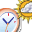 Weather Clock 32x32 pixel icône