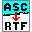 AscToRTF 2.0 32x32 pixel icône