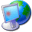 Blue Network Monitor Icon