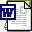 MS Word Save Dot As Doc Software 7.0 32x32 pixels icon