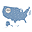 Mini USA Map Locator Icon