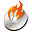 Audio CD Burner Gold Icon