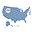 USA Map Locator Icon