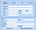 Excel Billing Statement Template Software Screenshot 0