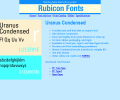 Uranus Condensed Font Type1 Screenshot 0