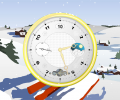 Snowy Clock ScreenSaver Screenshot 0