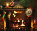 Fireside Christmas 3D Screensaver Screenshot 0