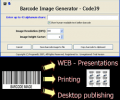 Code39 barcode prime image generator Screenshot 0