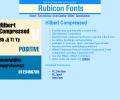 Hilbert Compressed Font Type1 Screenshot 0