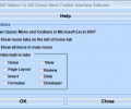 Excel 2007 Ribbon To Old Classic Menu Toolbar Interface Software Screenshot 0