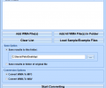 Convert Multiple WMA Files To MP3 or WAV Files Software Screenshot 0