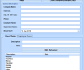 Excel Weekly Employee Timesheet Template Software Screenshot 0