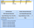 Birthday Reminder Software Screenshot 0